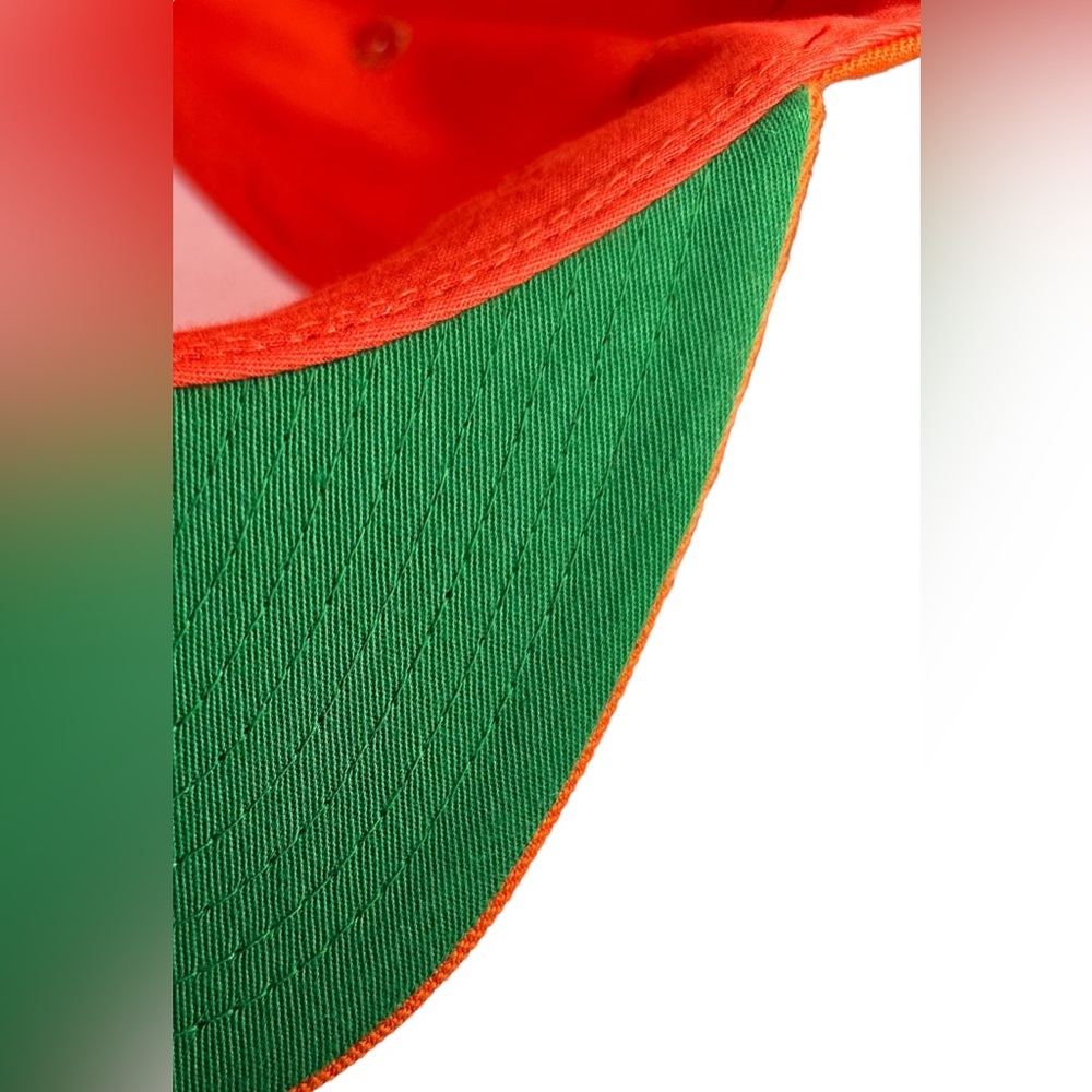New Detroit Tigers Capn On Melrose Orange SnapBack Hat Flat Brim Cap Green UV - Picture 5 of 6